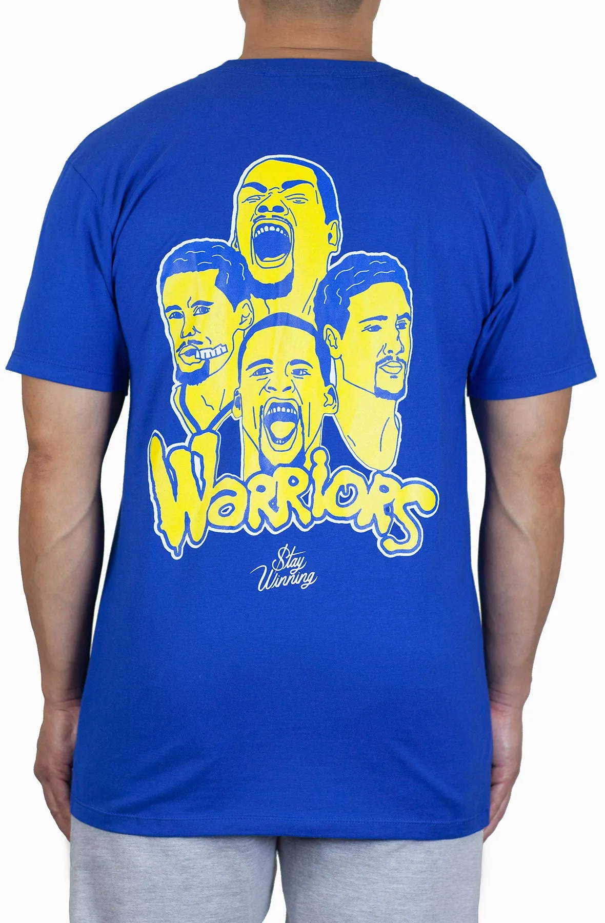 Stay Winning Warriors Blue Tee