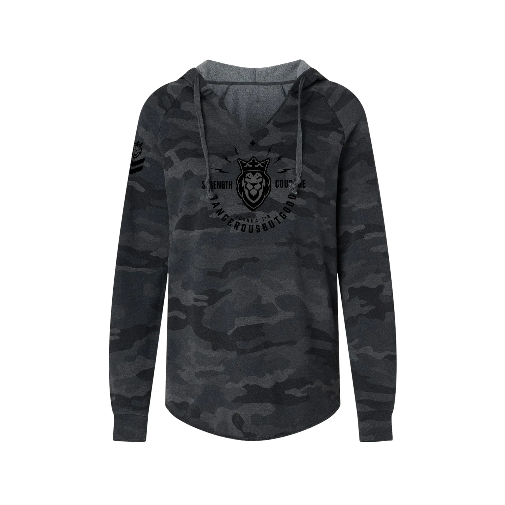 Strength & Courage Ladies Hoodie