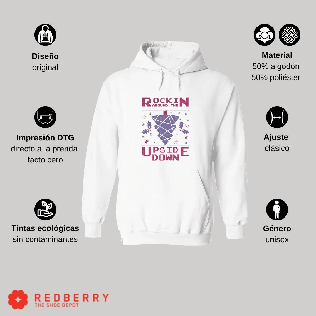Sudadera Deportiva Hombre Navideña Hoodie 014