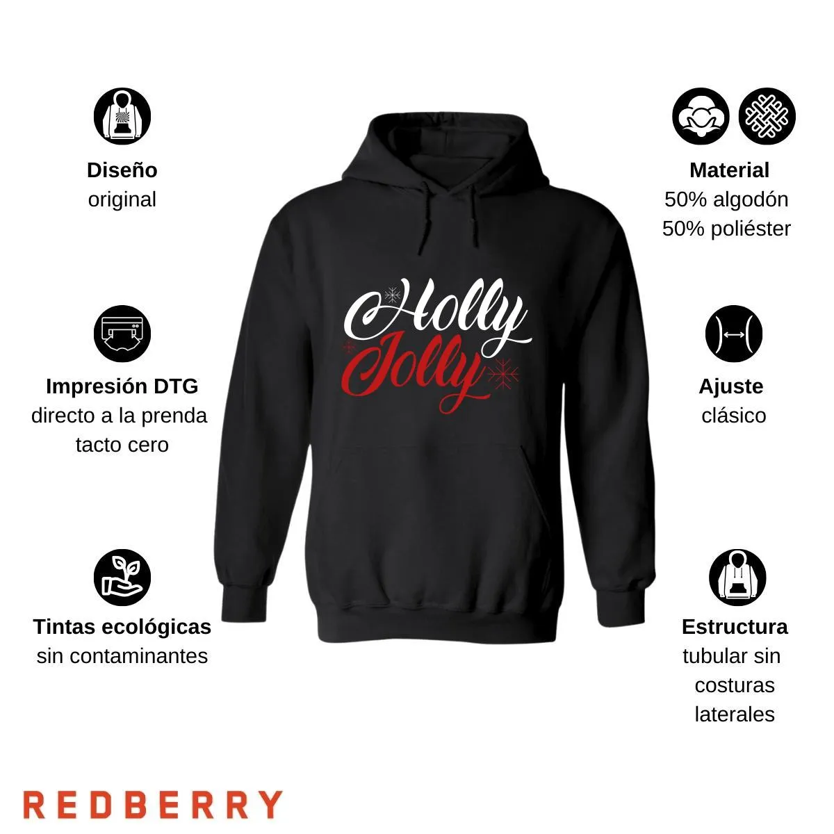 Sudadera Deportiva Mujer Navideña Hoodie 046
