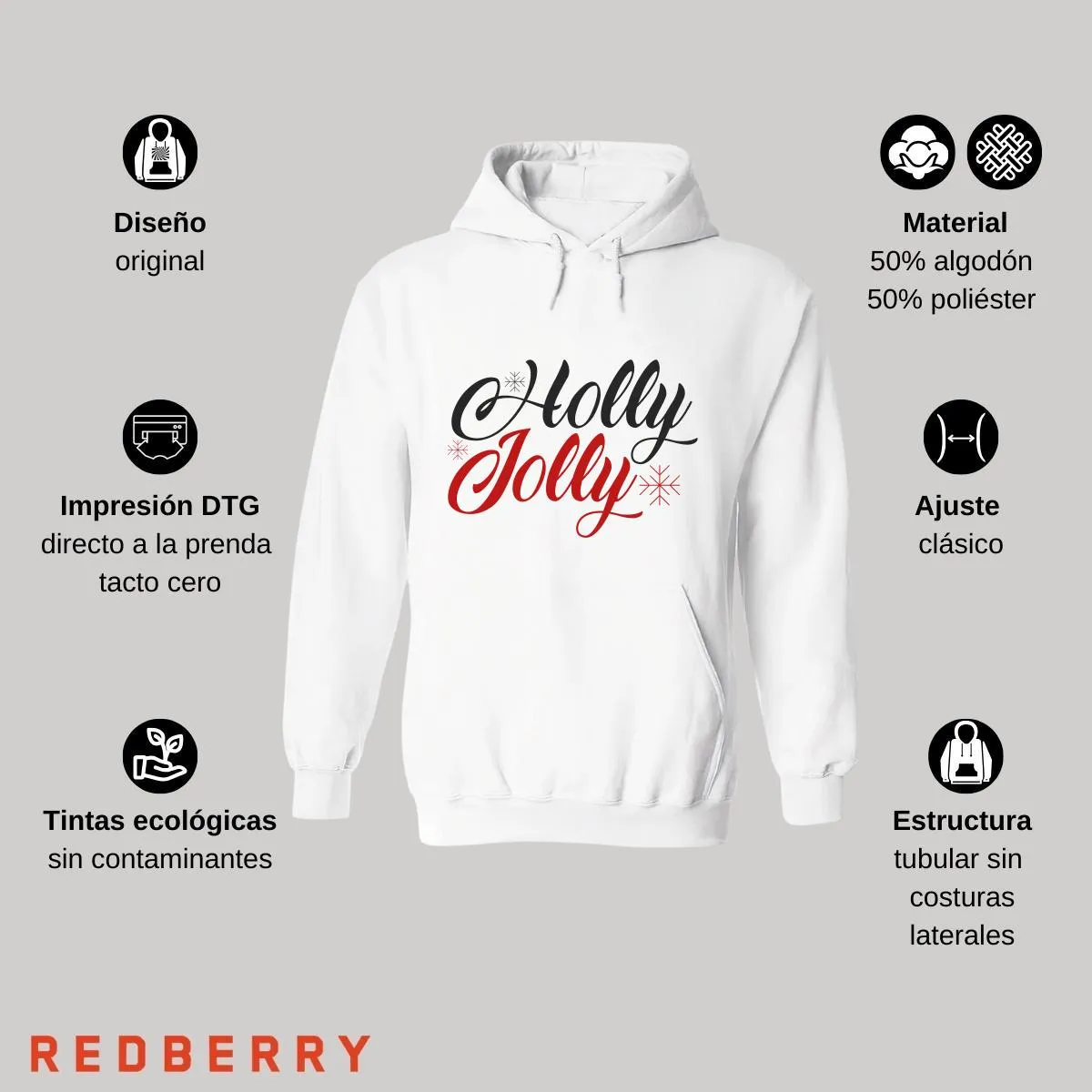 Sudadera Deportiva Mujer Navideña Hoodie 046