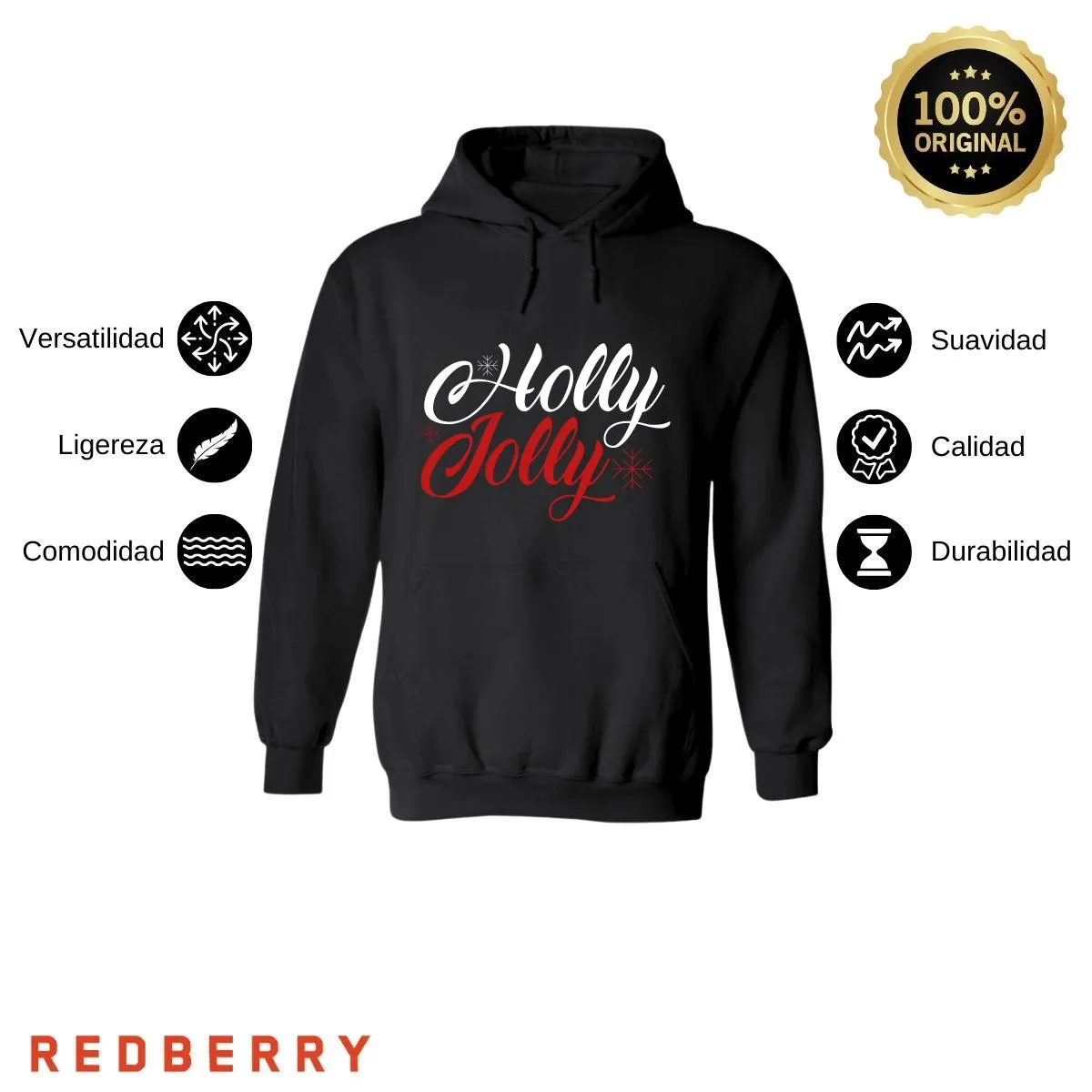 Sudadera Deportiva Mujer Navideña Hoodie 046