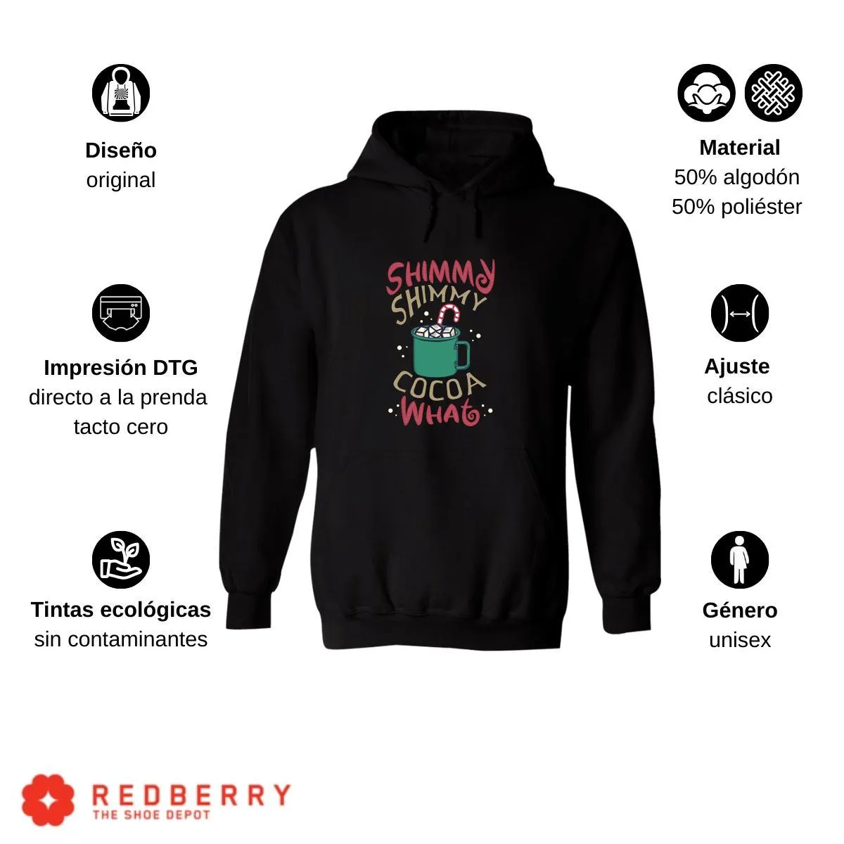 Sudadera Navideña Hombre Deportiva Hoodie 005