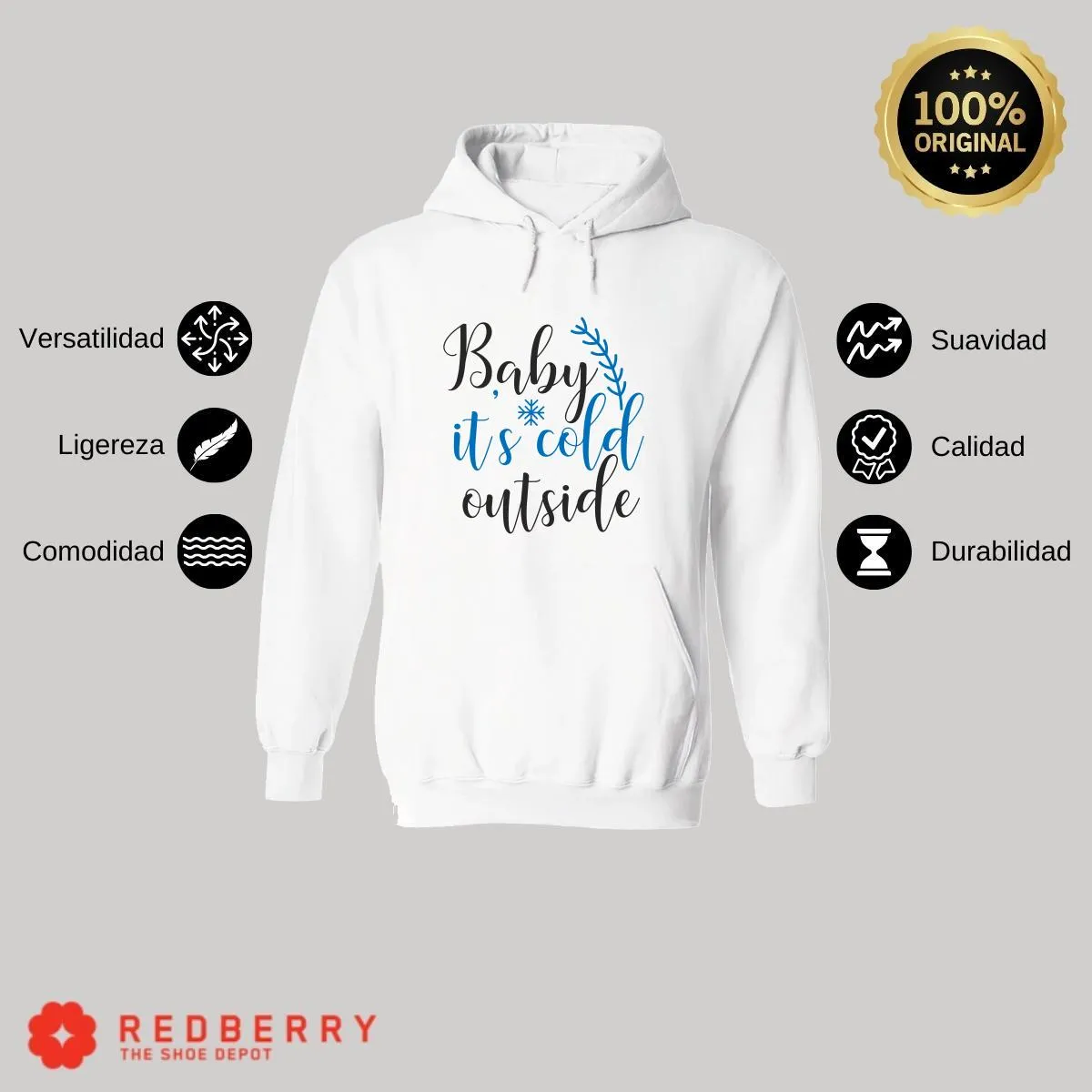 Sudadera Navideña Hombre Deportiva Hoodie 040