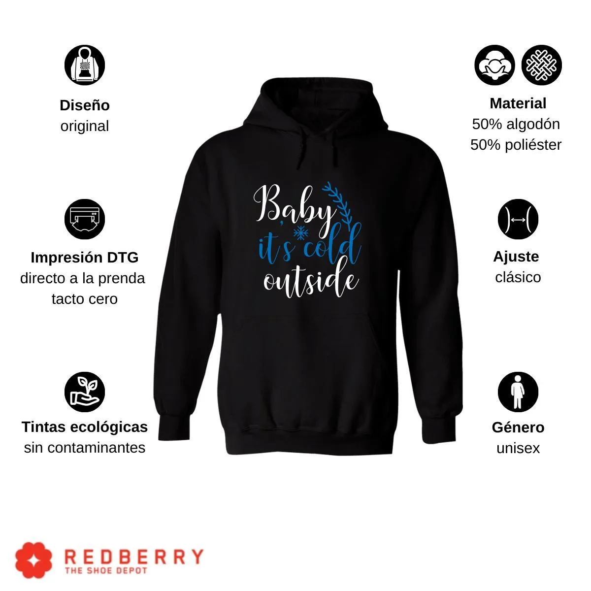 Sudadera Navideña Hombre Deportiva Hoodie 040