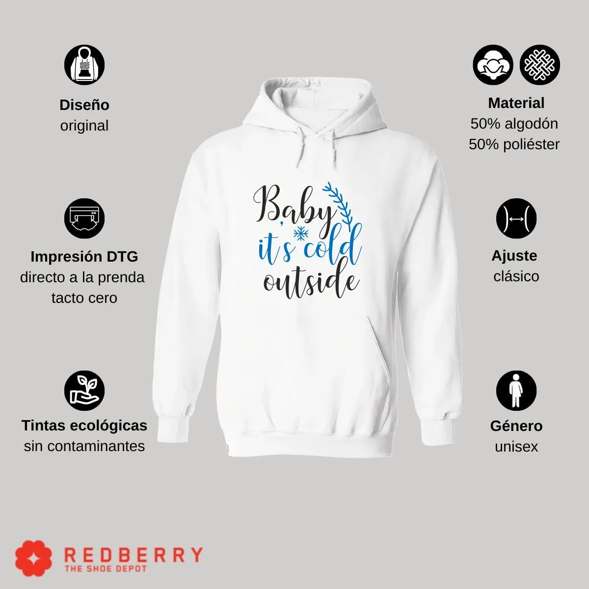 Sudadera Navideña Hombre Deportiva Hoodie 040