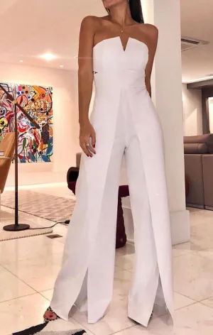 Summer Sexy Tube Top Sleeveless Jumpsuit