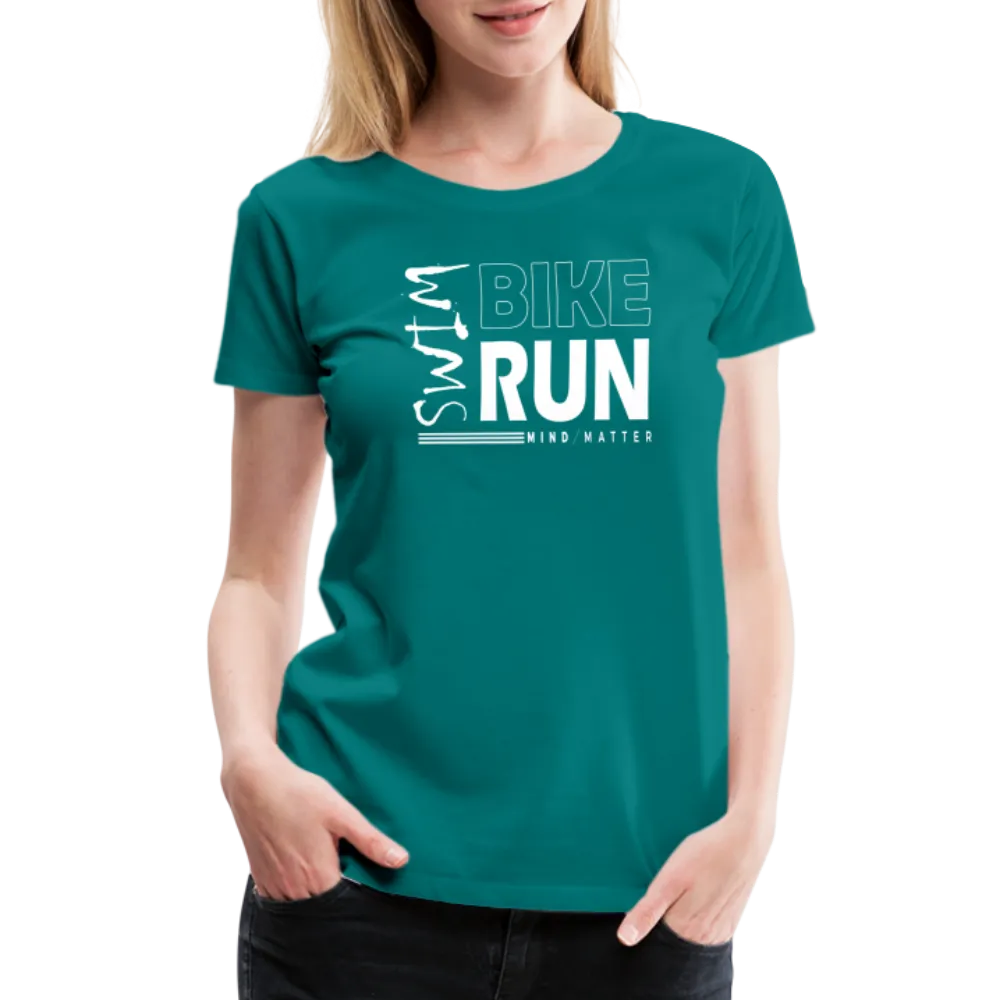 Swim-Bike-Run- Women’s Premium T-Shirt