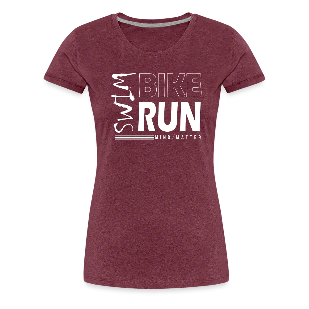 Swim-Bike-Run- Women’s Premium T-Shirt