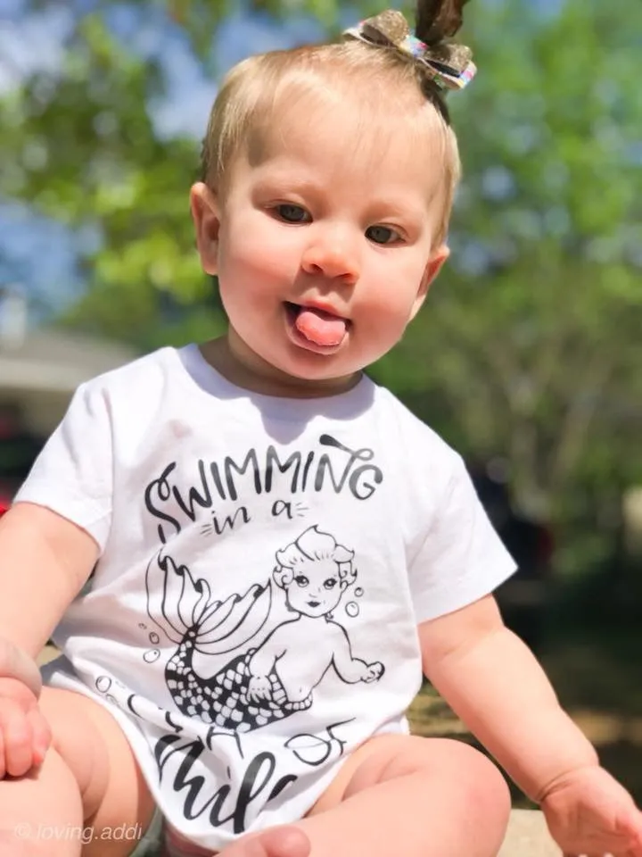 Swimming In A Sea Of Milk Tee or Bodysuit