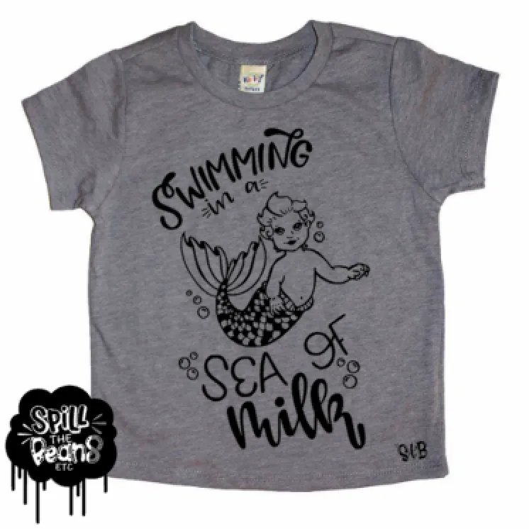 Swimming In A Sea Of Milk Tee or Bodysuit