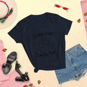 Swing One Smoke One Ladies sleeve t-shirt