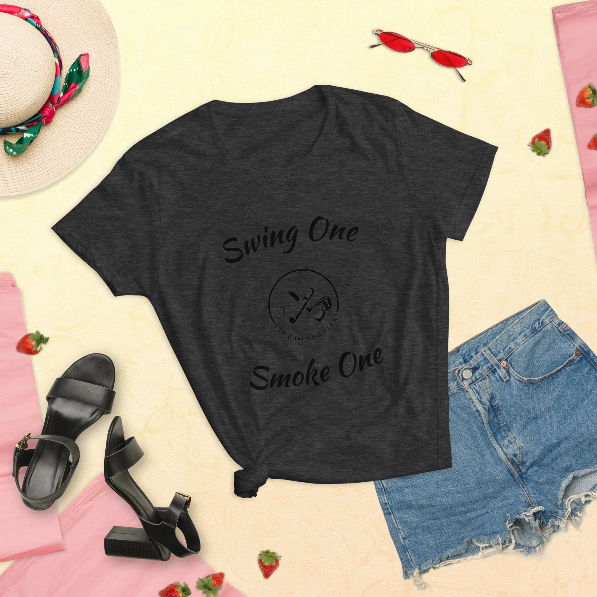 Swing One Smoke One Ladies sleeve t-shirt