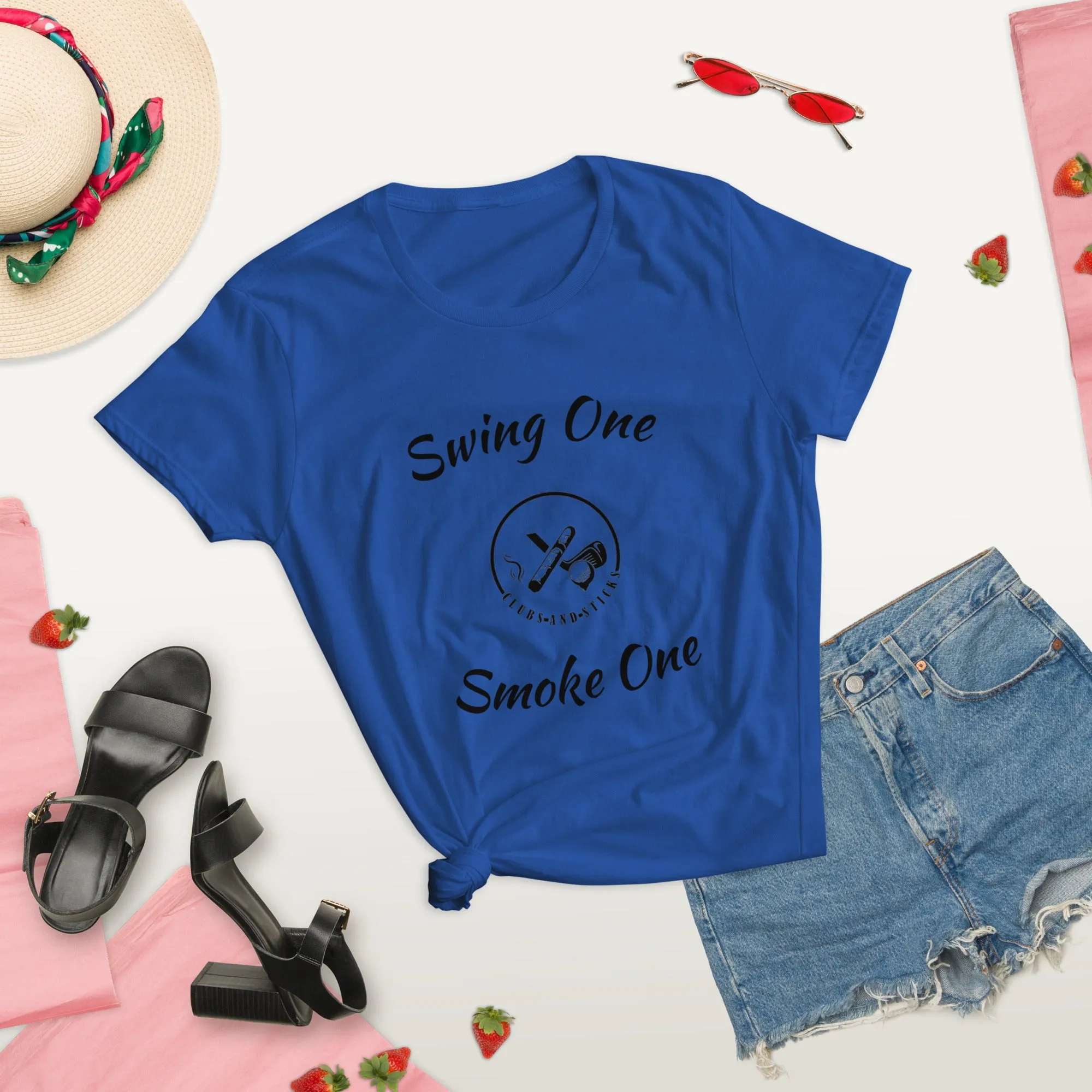 Swing One Smoke One Ladies sleeve t-shirt