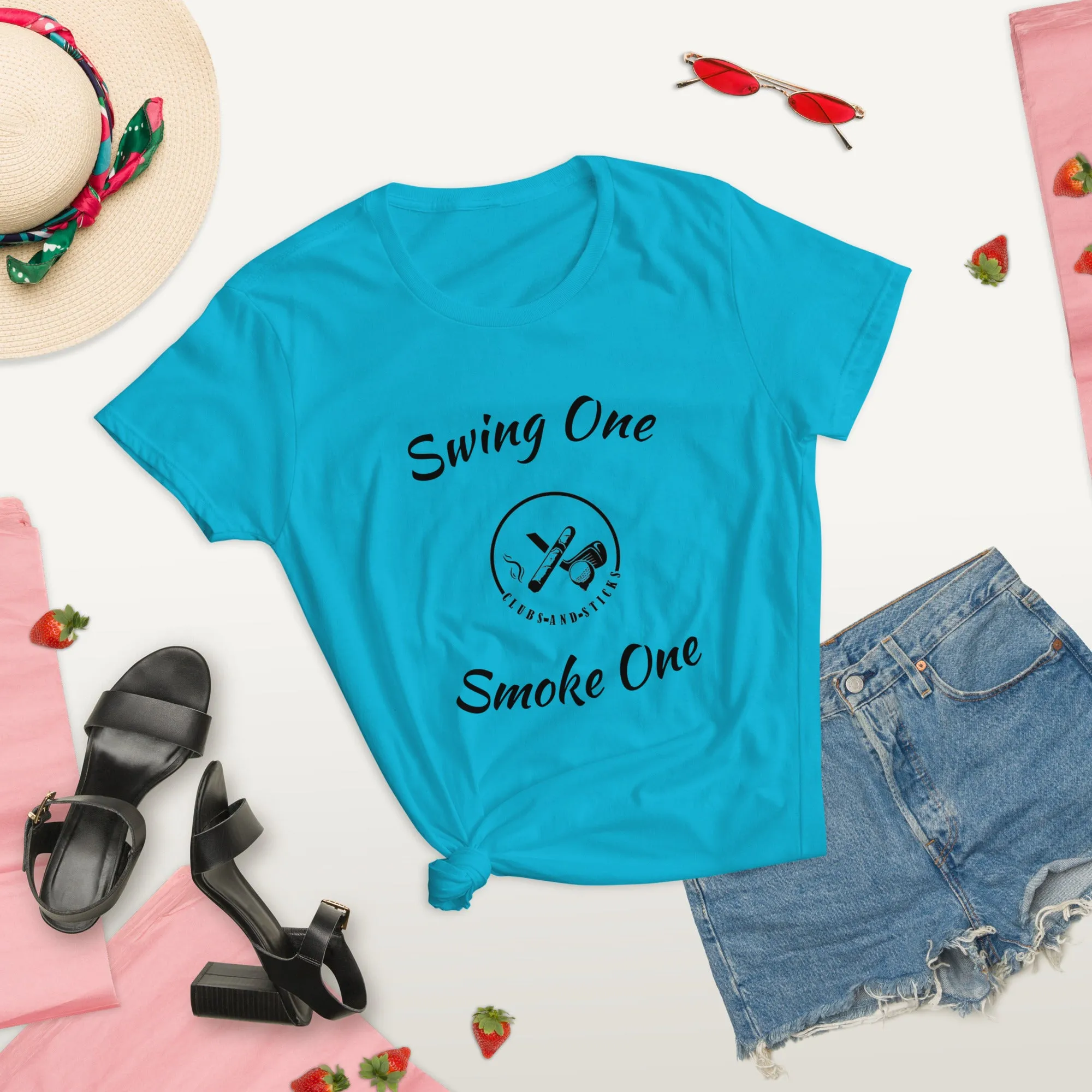 Swing One Smoke One Ladies sleeve t-shirt