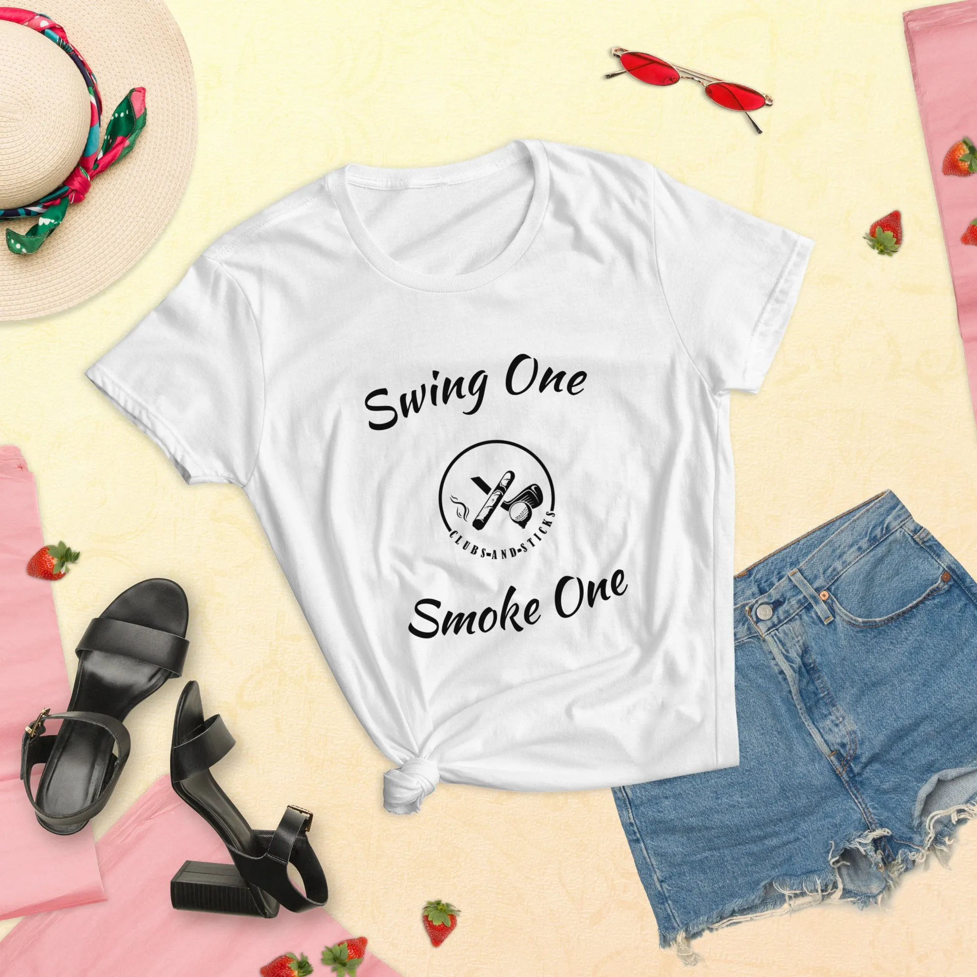 Swing One Smoke One Ladies sleeve t-shirt