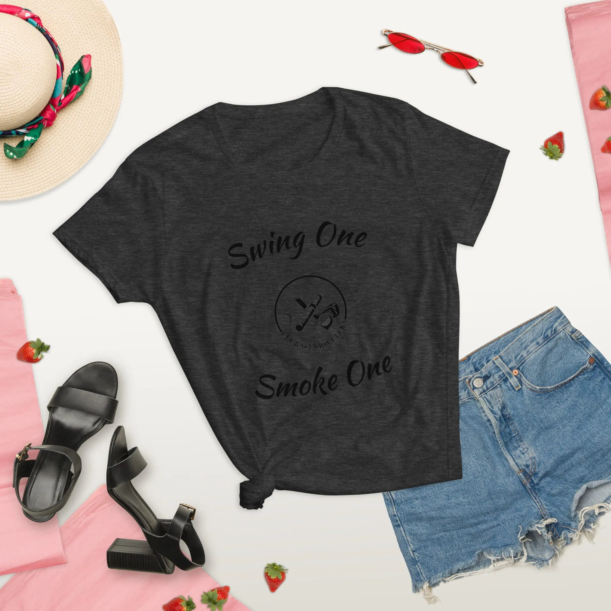 Swing One Smoke One Ladies sleeve t-shirt