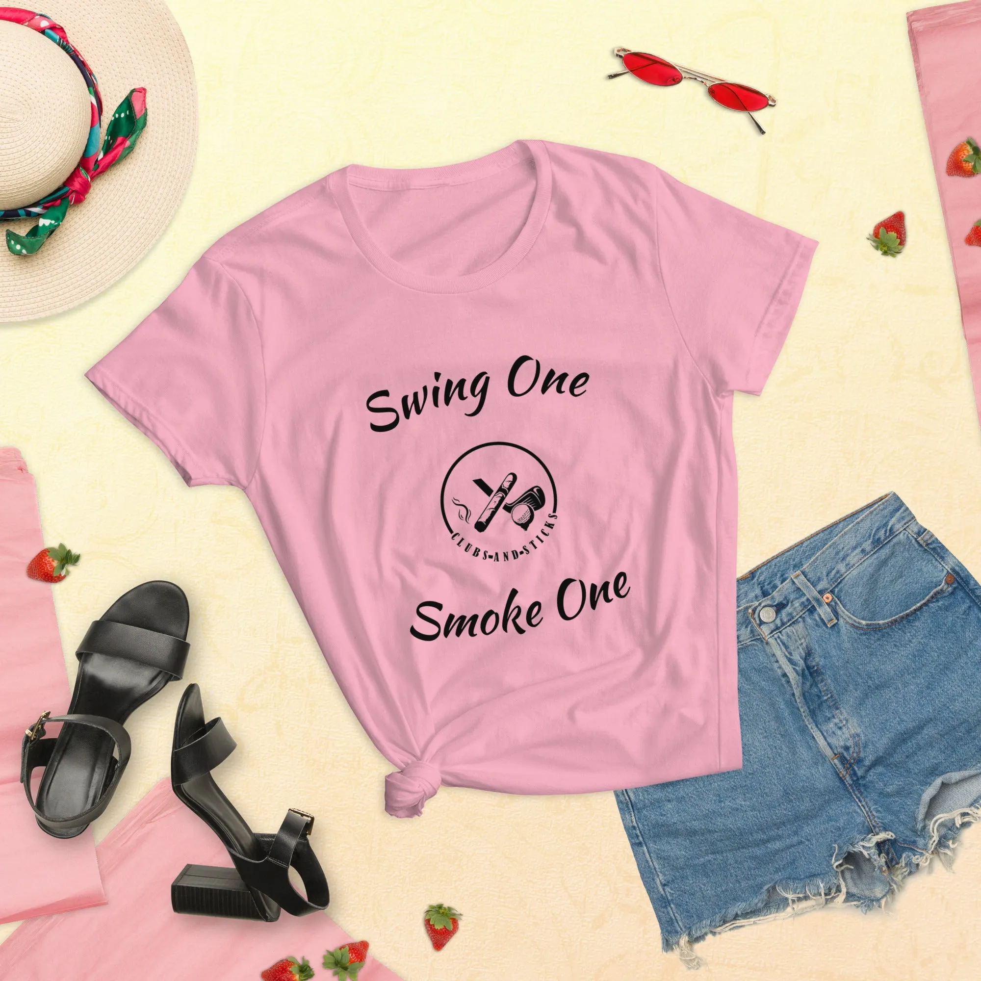 Swing One Smoke One Ladies sleeve t-shirt