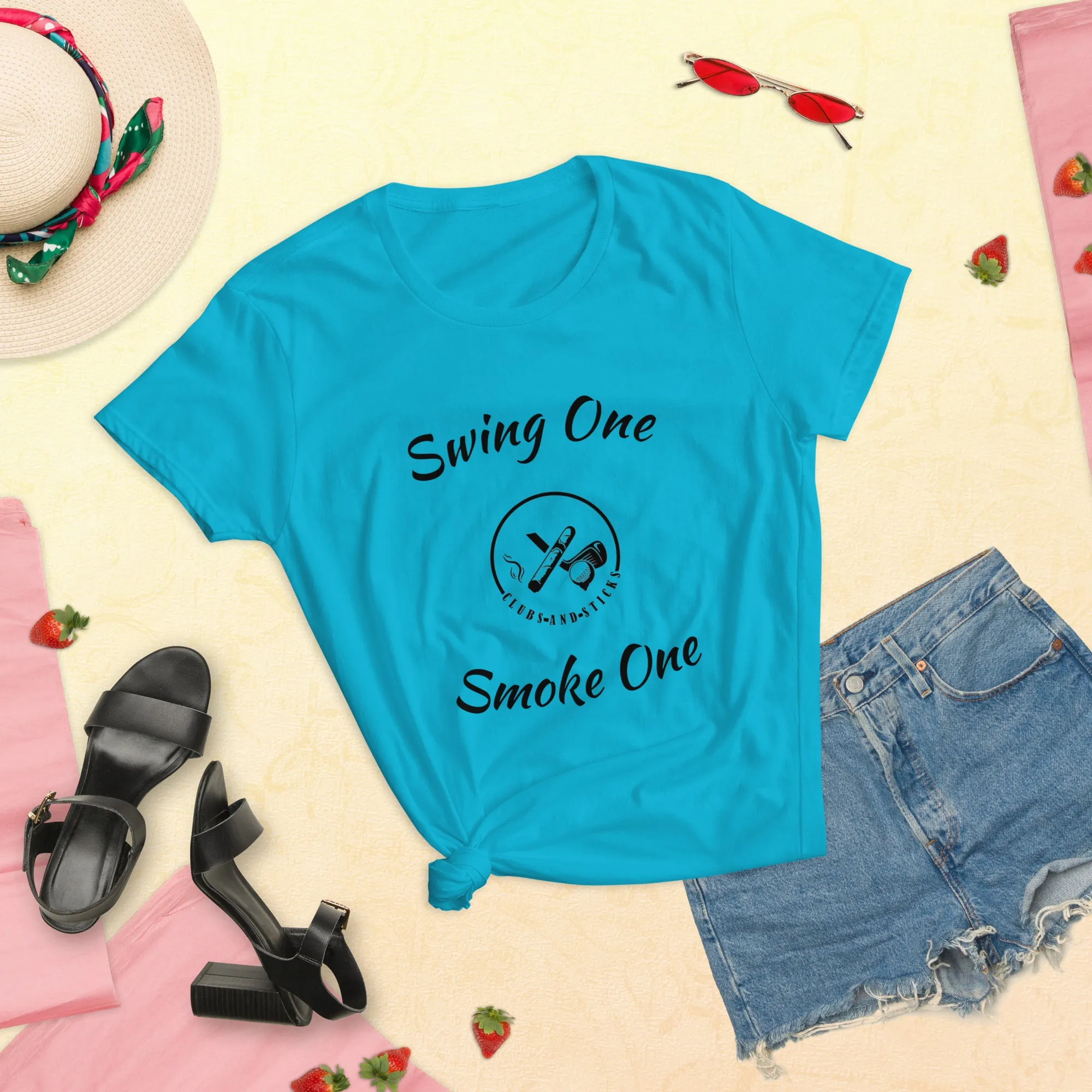 Swing One Smoke One Ladies sleeve t-shirt