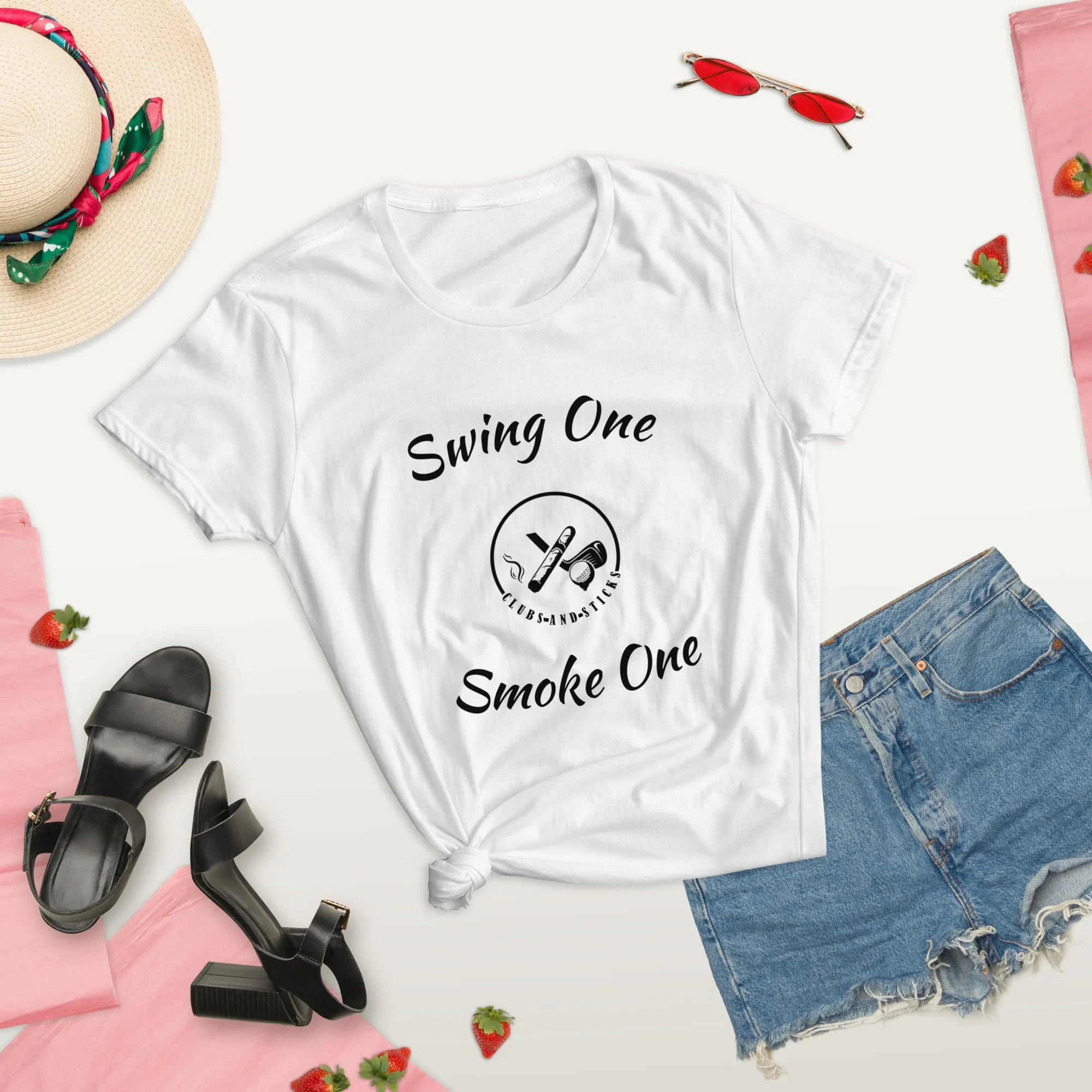 Swing One Smoke One Ladies sleeve t-shirt