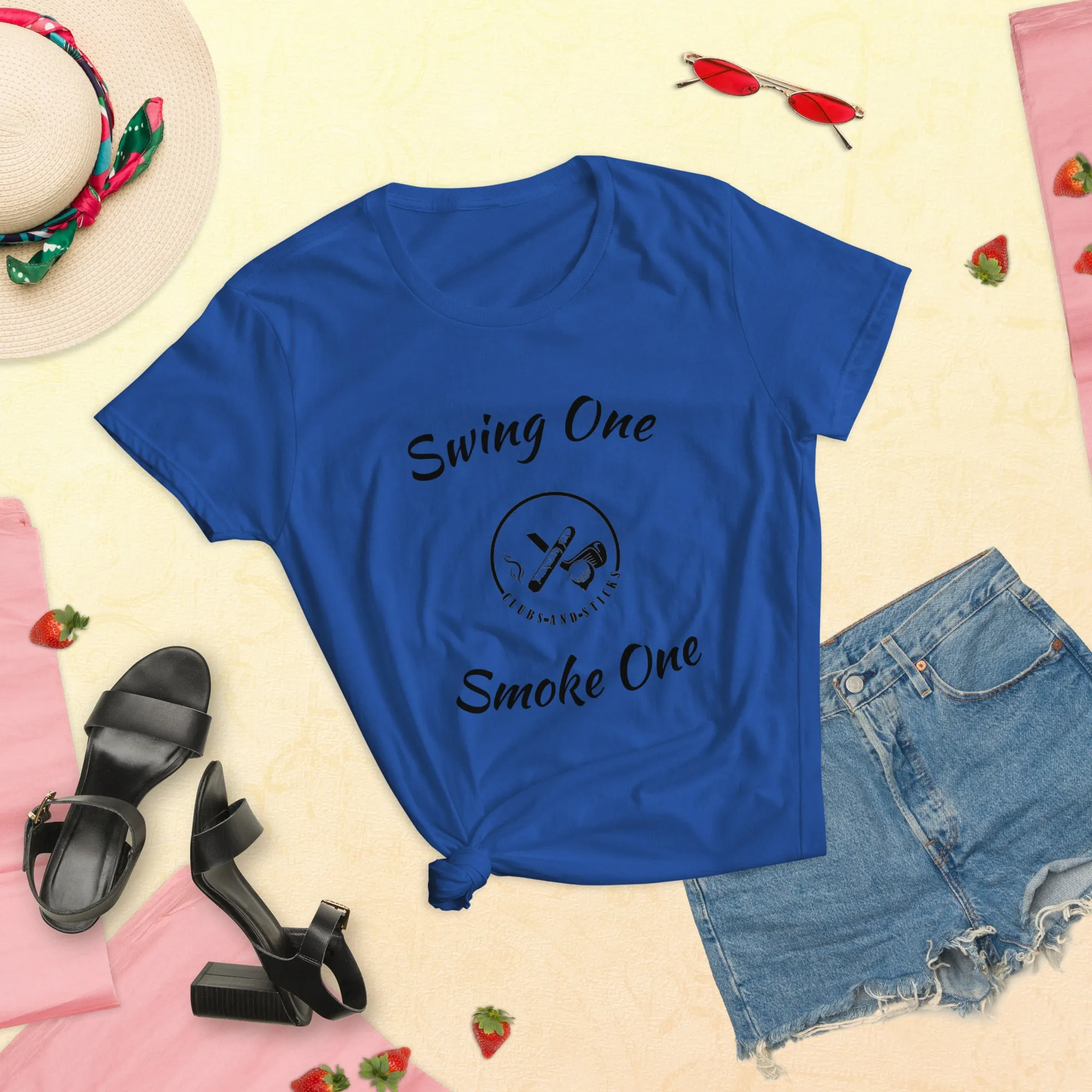 Swing One Smoke One Ladies sleeve t-shirt
