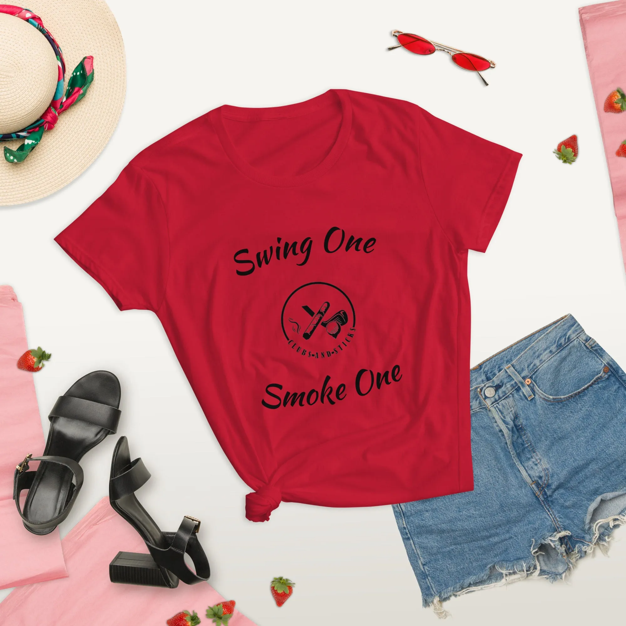 Swing One Smoke One Ladies sleeve t-shirt