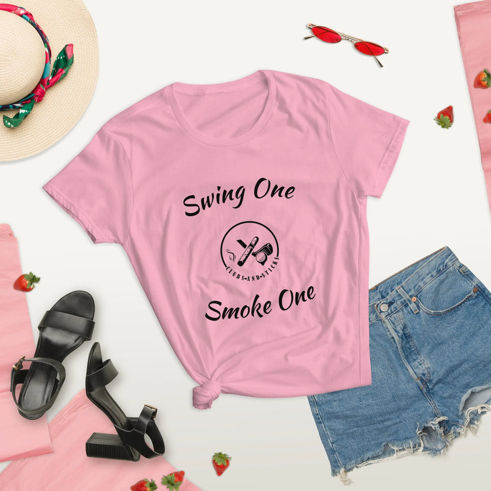 Swing One Smoke One Ladies sleeve t-shirt