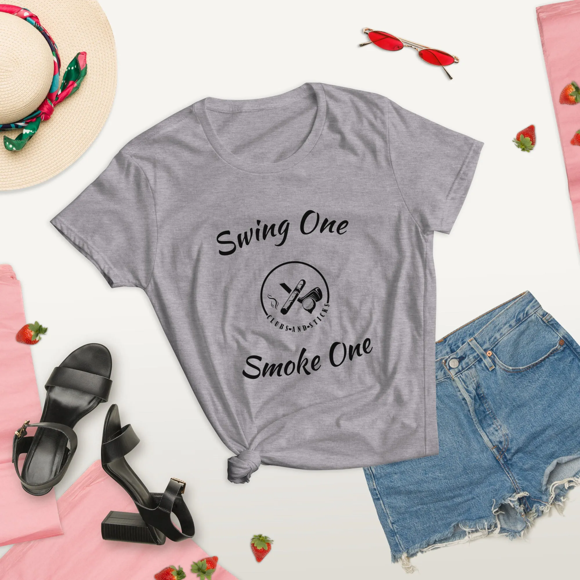 Swing One Smoke One Ladies sleeve t-shirt