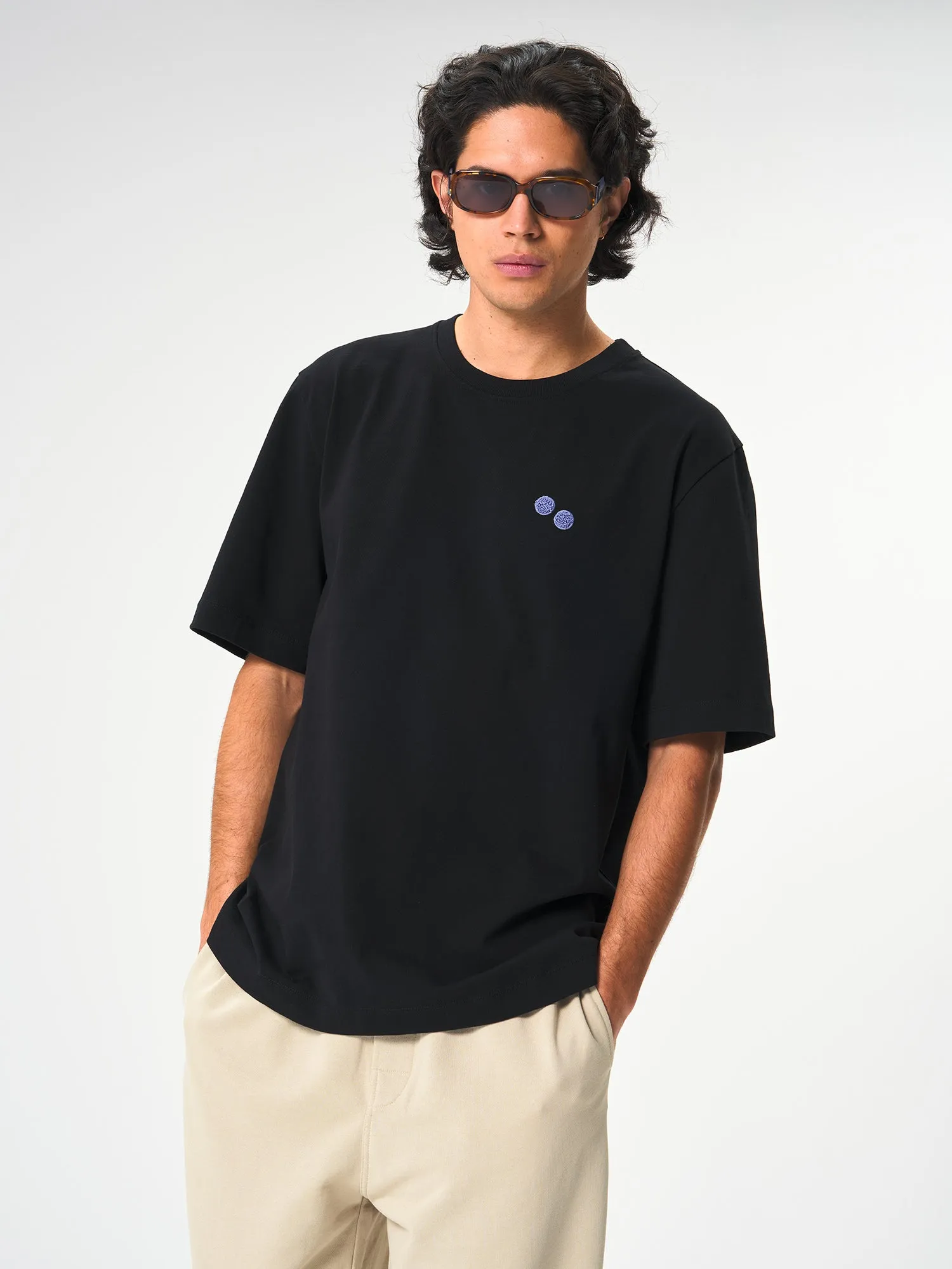 T-Shirt Cotton - Black Frottee Pool (Male)