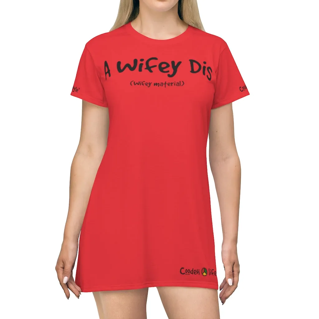 T-Shirt Dress (AWD-YDK-RED)