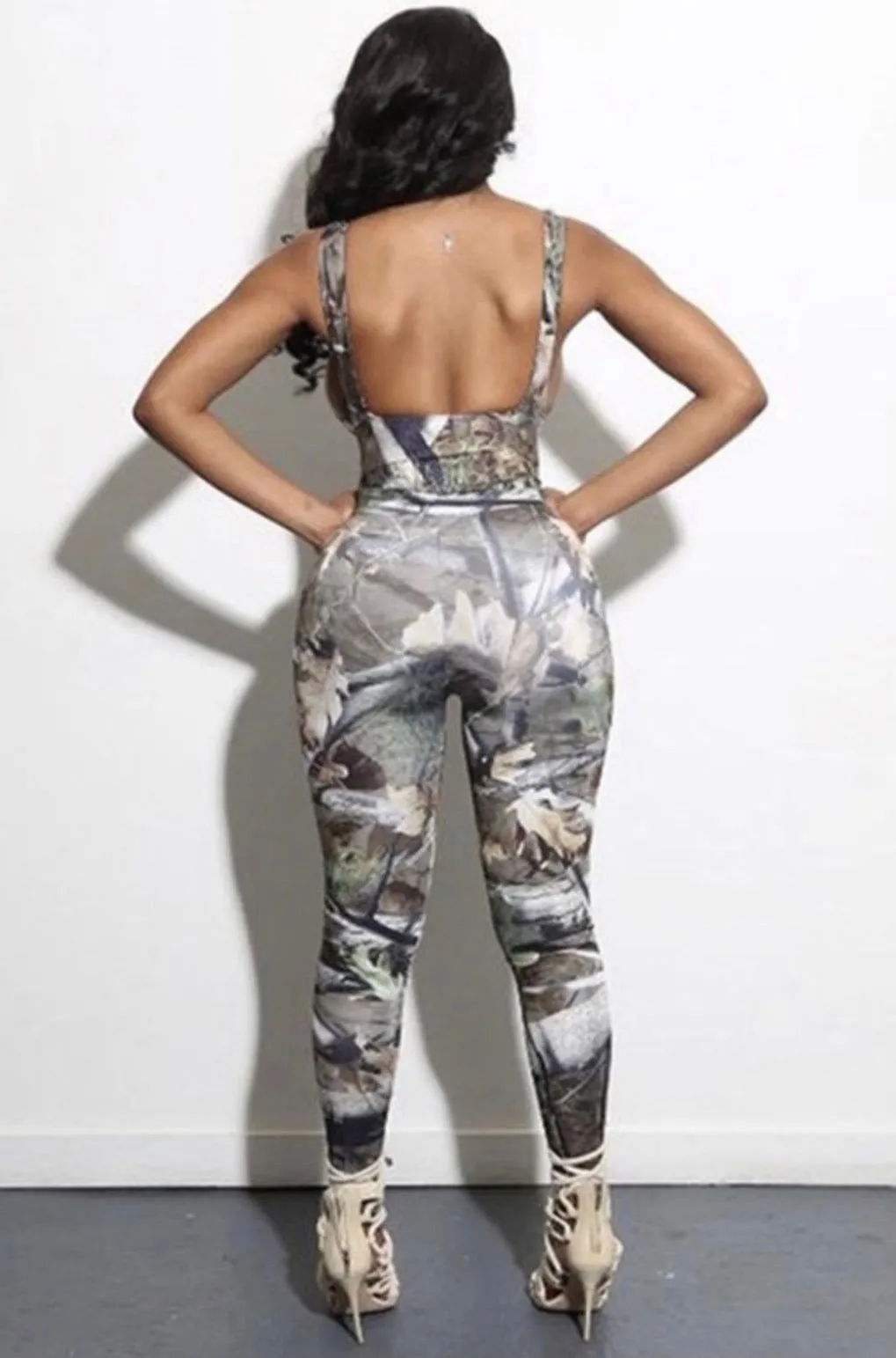 Tactical Baddie Camouflage Two-Piece Set