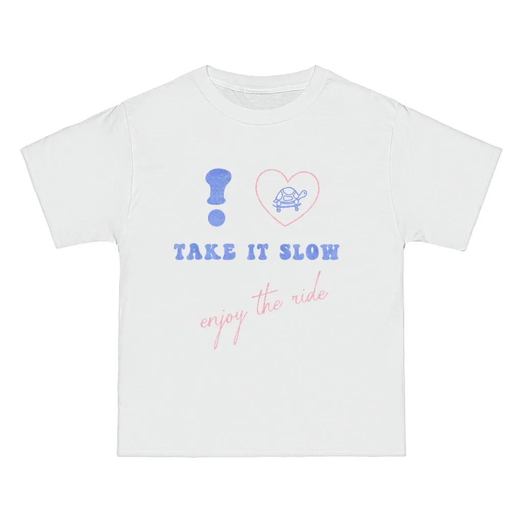 Take It Slow Heavy Weight Short-Sleeve Oversized T-Shirt
