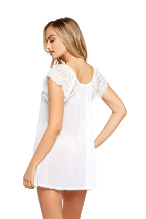 Teagan Babydoll Set - White