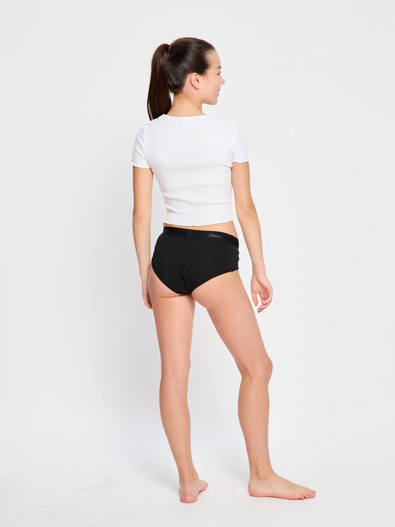 Teen Hipster Boyleg Moderate-Heavy Black