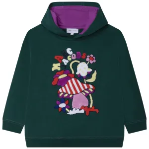 Terry Embroidery Sweatshirt - Dark Green