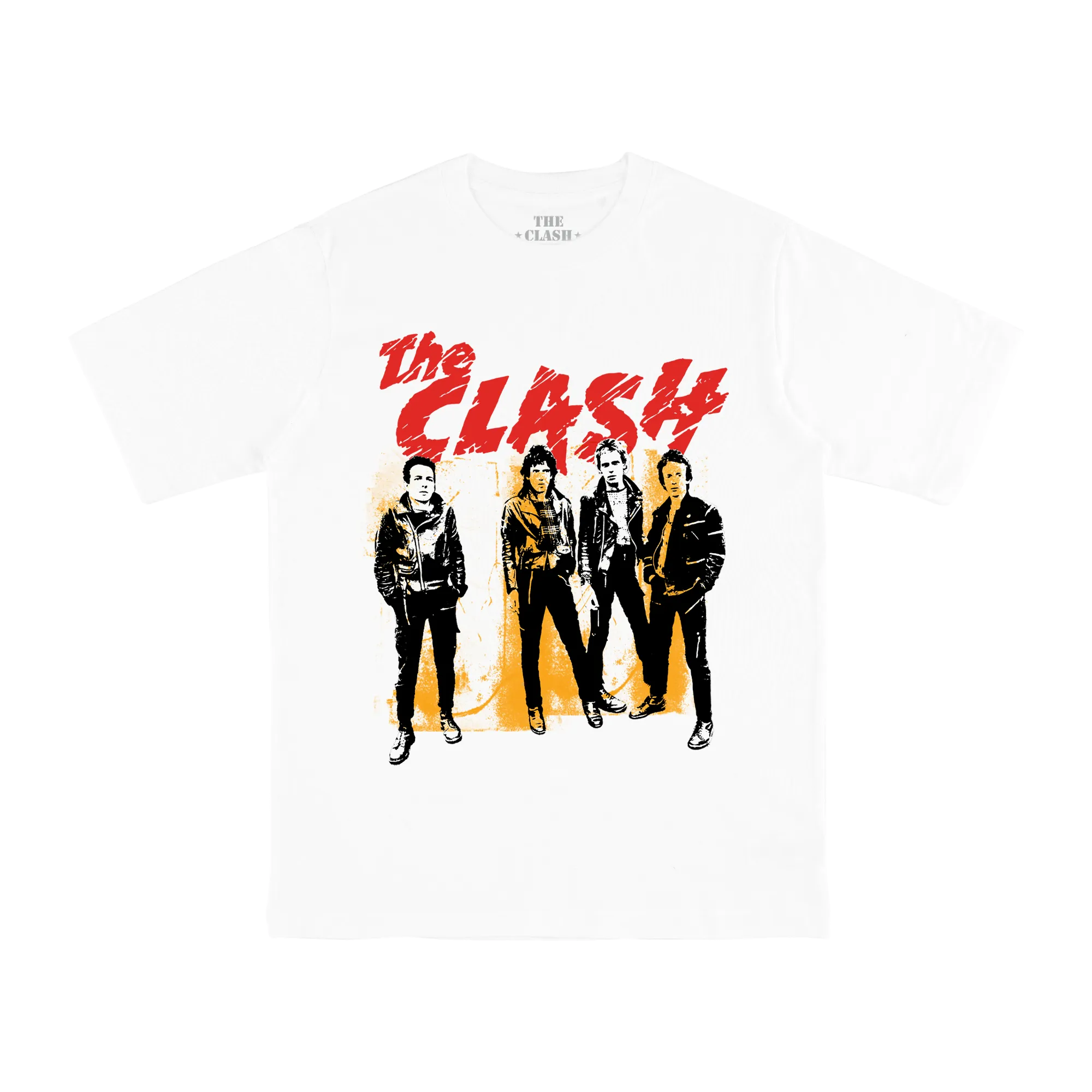 The Clash | White Graphic Print Tee