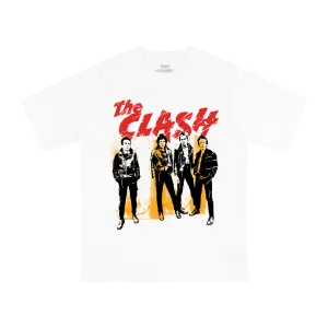 The Clash | White Graphic Print Tee