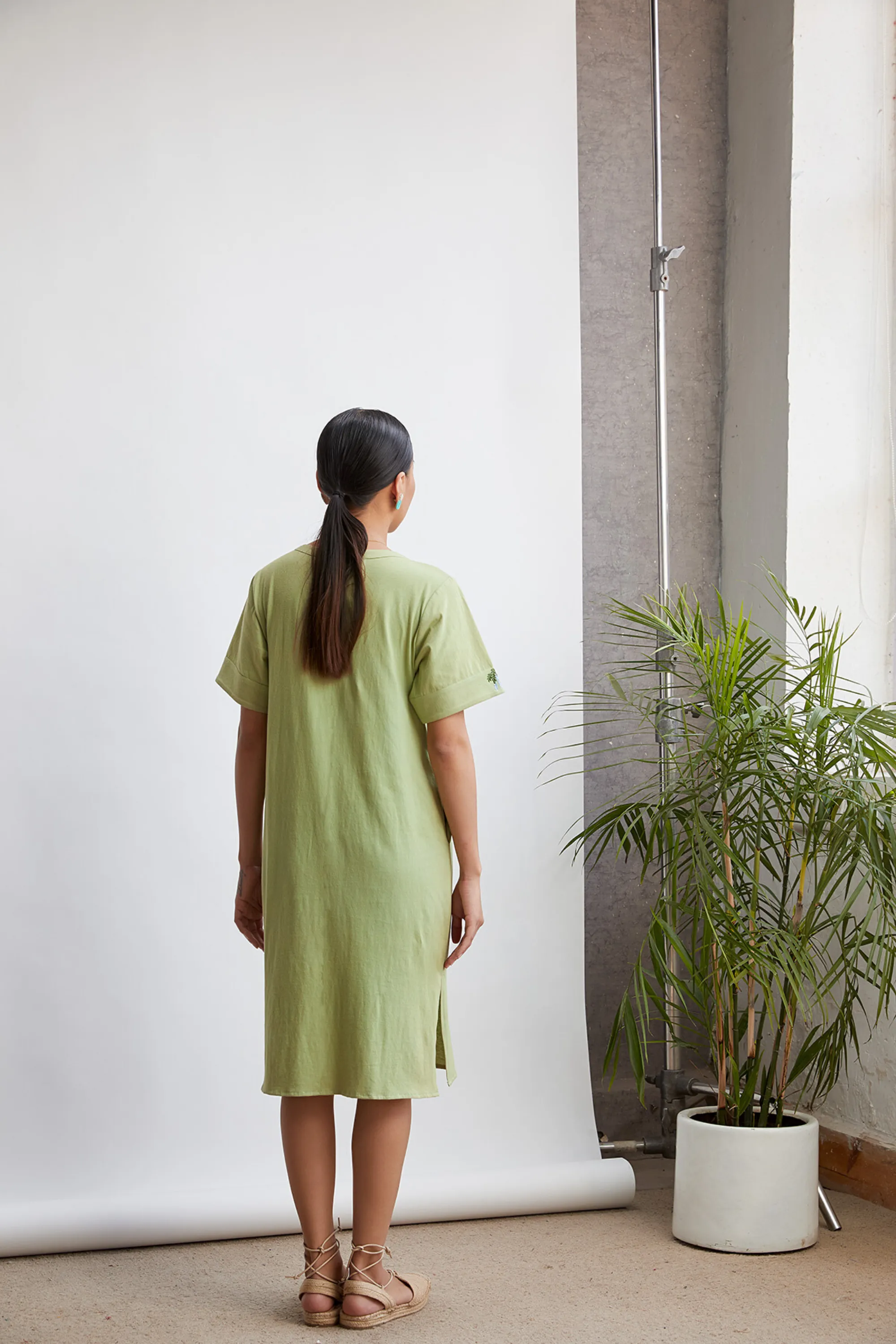The Tropical organic cotton knit dress