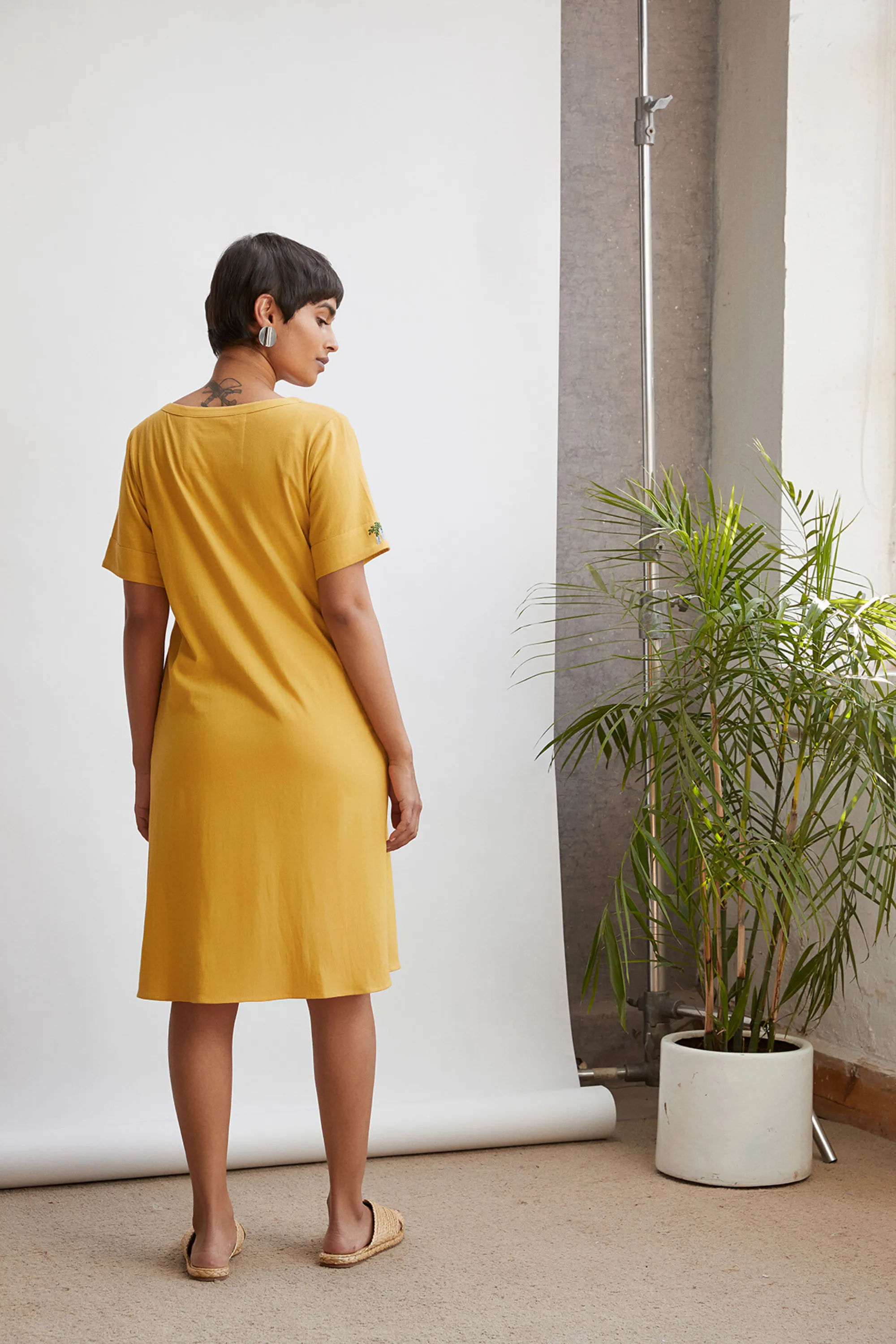 The Tropical organic cotton knit dress