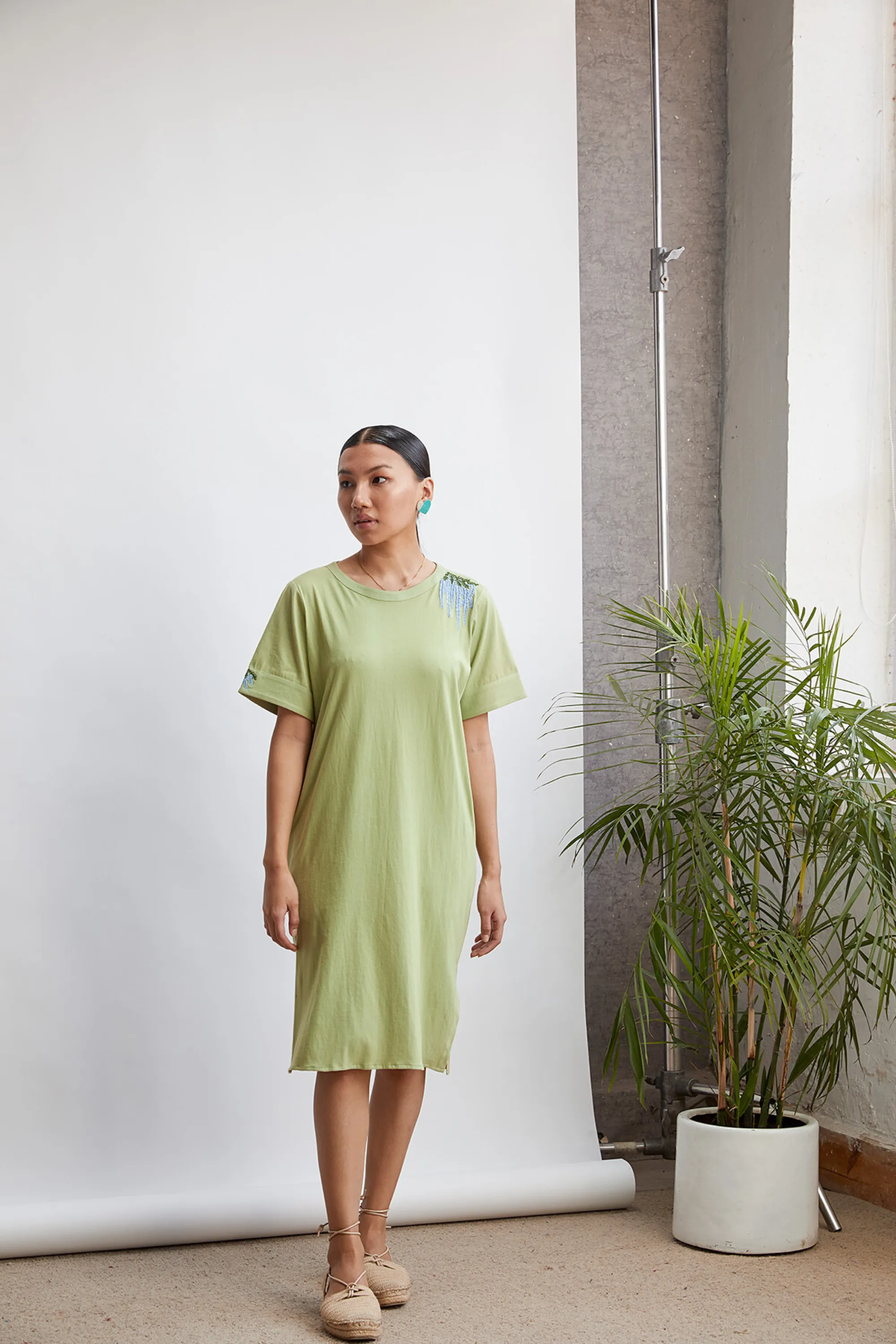 The Tropical organic cotton knit dress