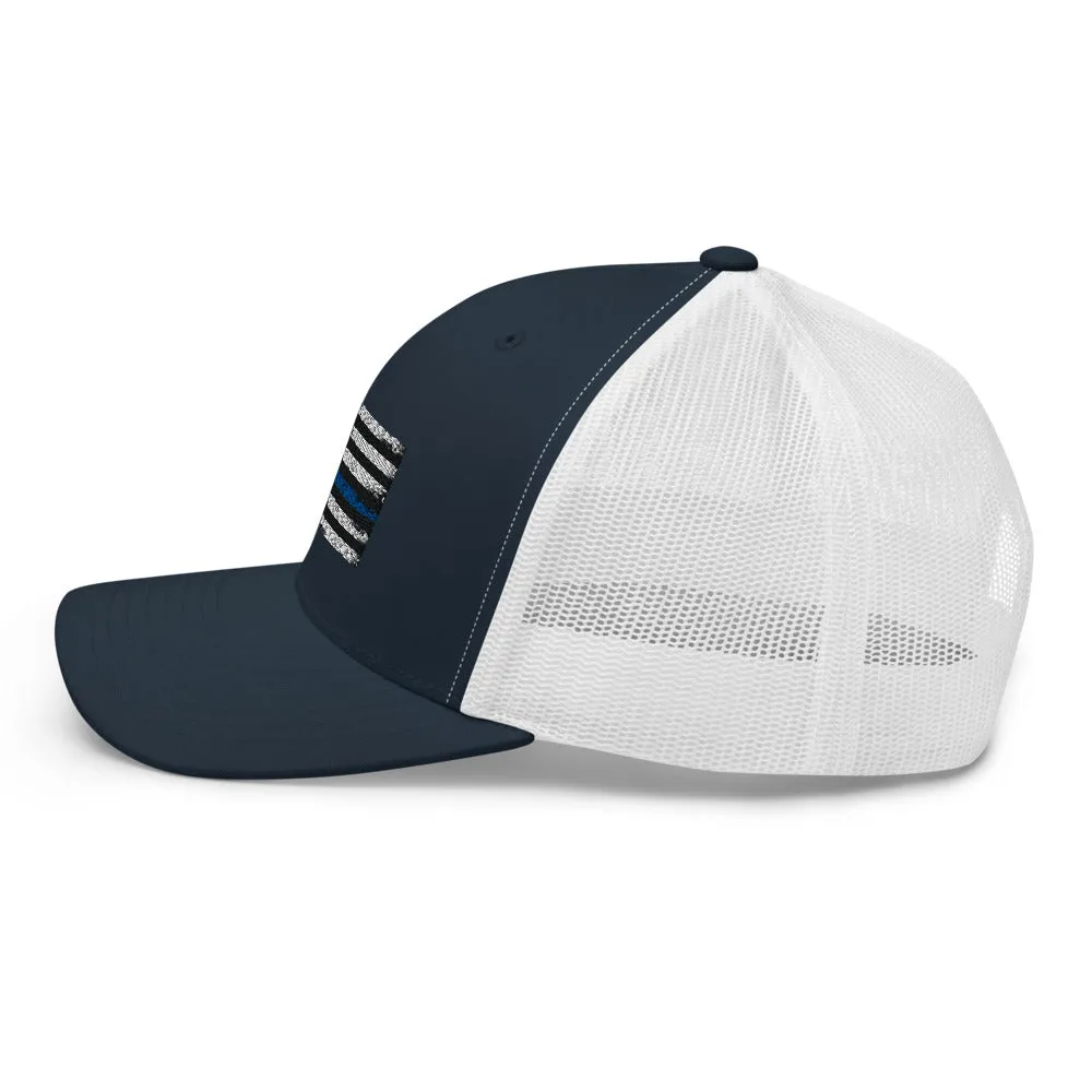 Thin blue line Trucker Cap