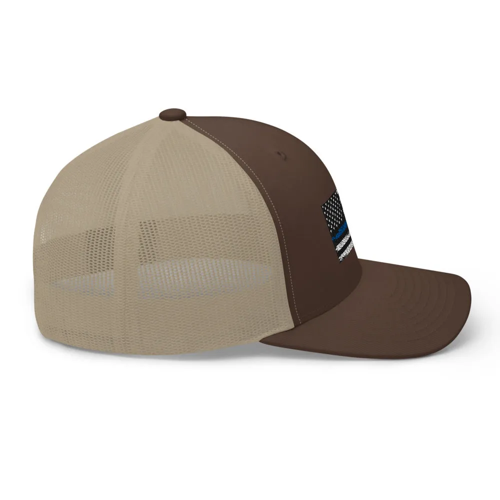 Thin blue line Trucker Cap