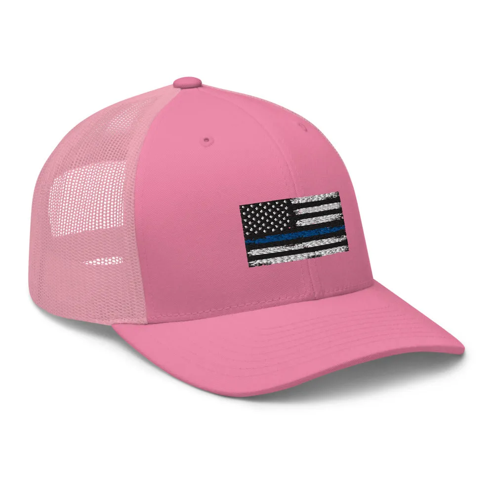 Thin blue line Trucker Cap