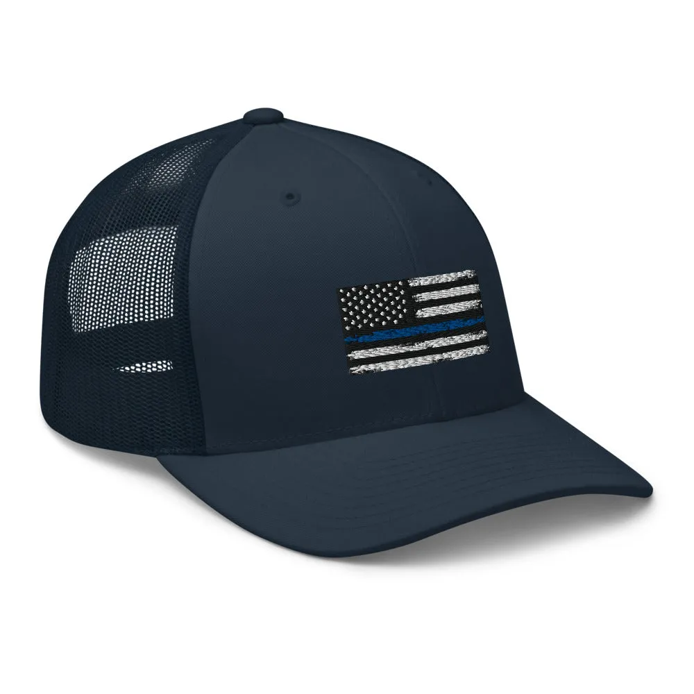 Thin blue line Trucker Cap