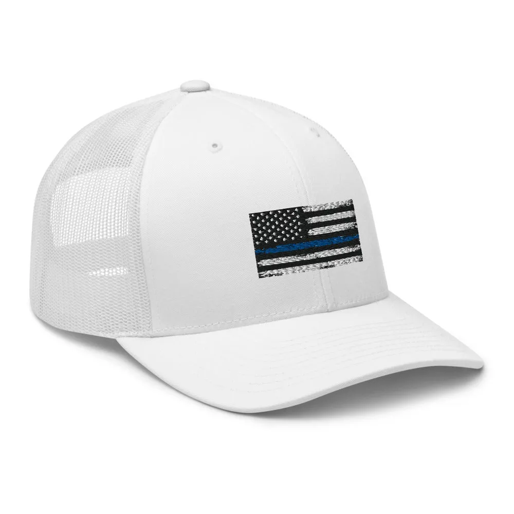 Thin blue line Trucker Cap