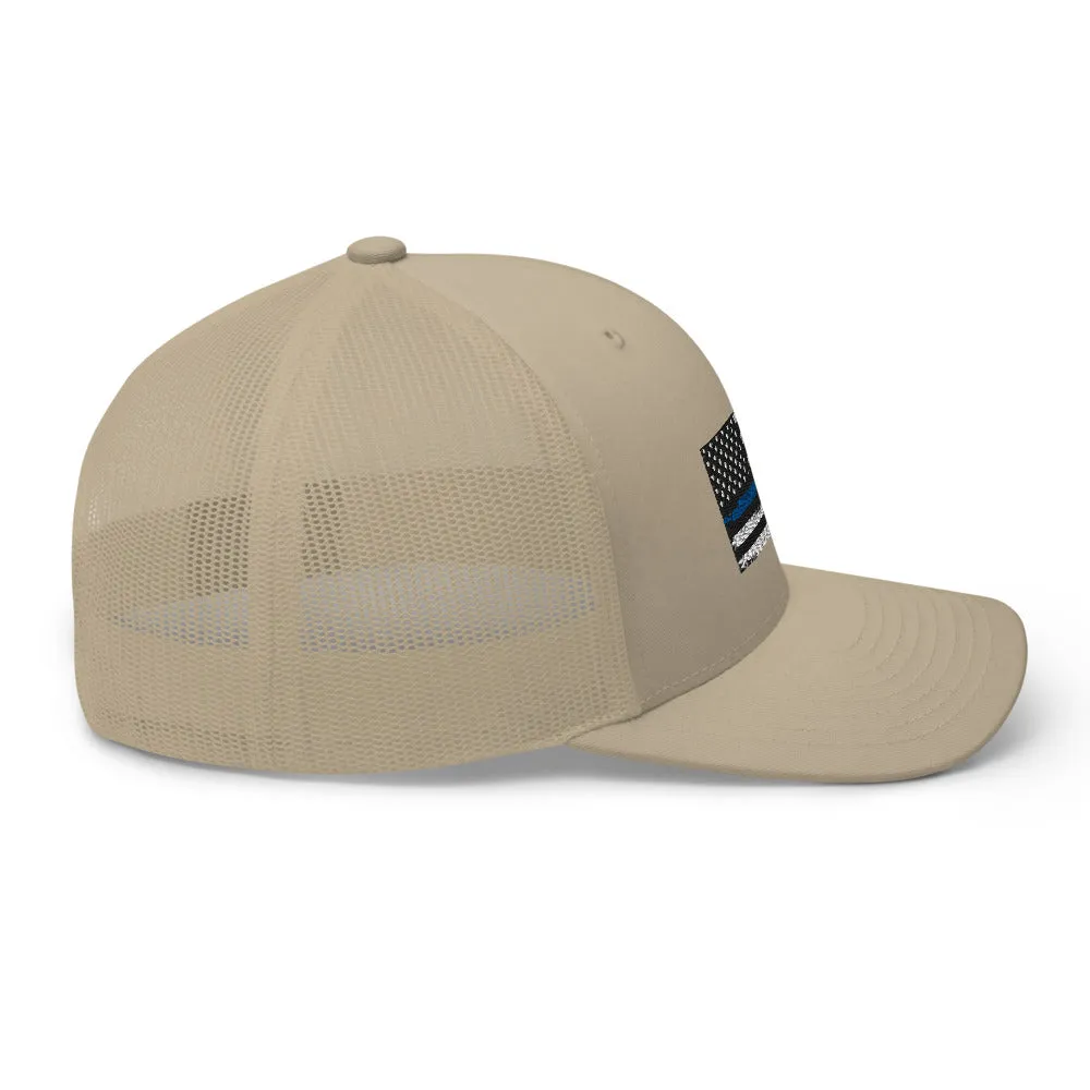 Thin blue line Trucker Cap