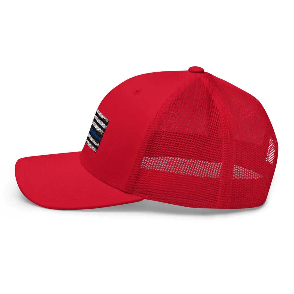 Thin blue line Trucker Cap