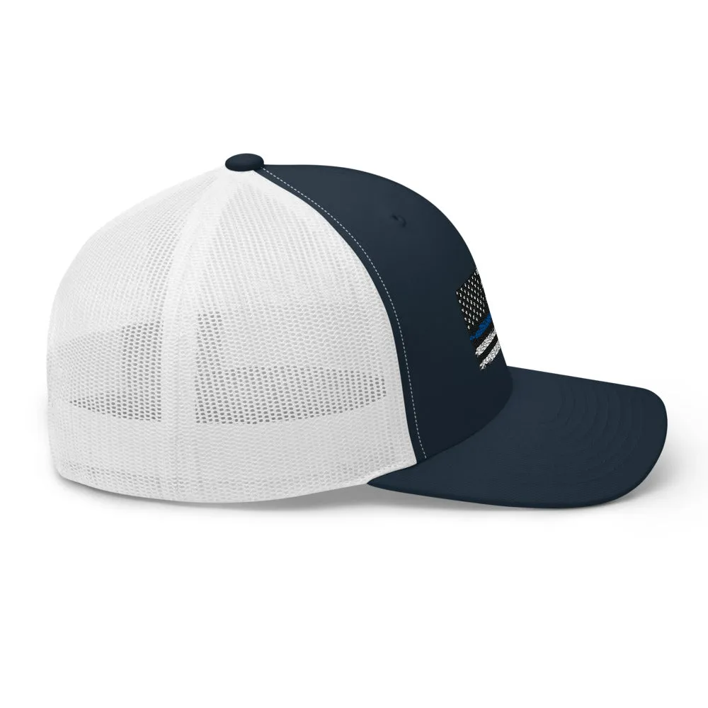 Thin blue line Trucker Cap