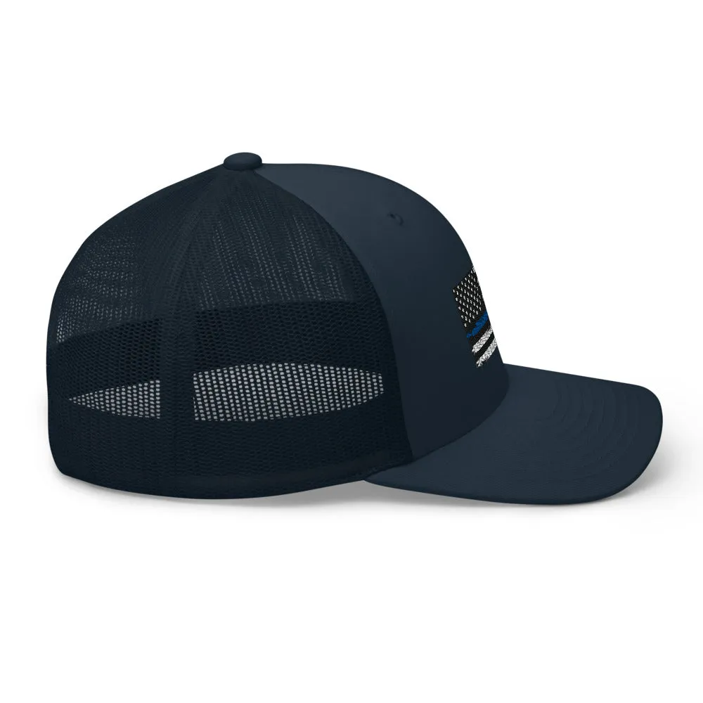 Thin blue line Trucker Cap