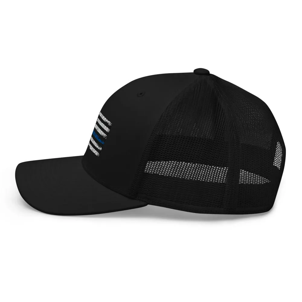 Thin blue line Trucker Cap